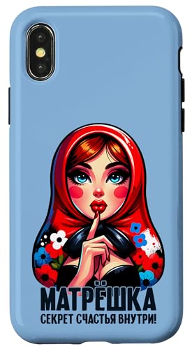 Russian Girl! Matrjoschka Russisch für Russen Matroschka Hülle für iPhone X/XS Russian Girl! Matrjoschka Russisch für Russen Matroschka Hülle für iPhone X/XS von Russische Sprache Matryoshka Russland Kostüm