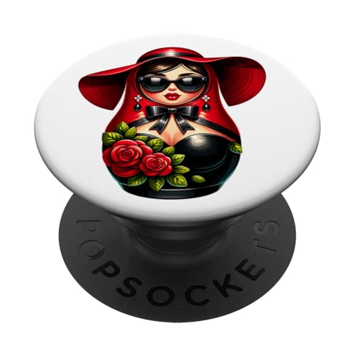 Russian Girl! Matrjoschka Russisch für Russen Matroschka PopSockets Klebender PopGrip Russian Girl! Matrjoschka Russisch für Russen Matroschka PopSockets Klebender PopGrip von Russische Sprache Matryoshka Russland Kostüm