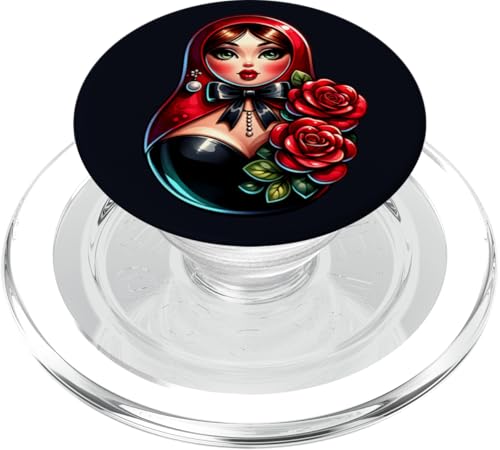 Russian Girl! Matrjoschka Russisch für Russen Matroschka PopSockets PopGrip für MagSafe Russian Girl! Matrjoschka Russisch für Russen Matroschka PopSockets PopGrip für MagSafe von Russische Sprache Matryoshka Russland Kostüm