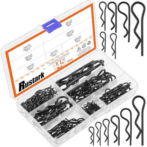 Rustark R Typ Splint Hitch Pin Sortiment Kit R Clips Splinte Haltefeder Anhängerkupplung Splinte für LKWs Autos Rustark R Typ Splint Hitch Pin Sortiment Kit R Clips Splinte Haltefeder Anhängerkupplung Splinte für LKWs Autos von Rustark