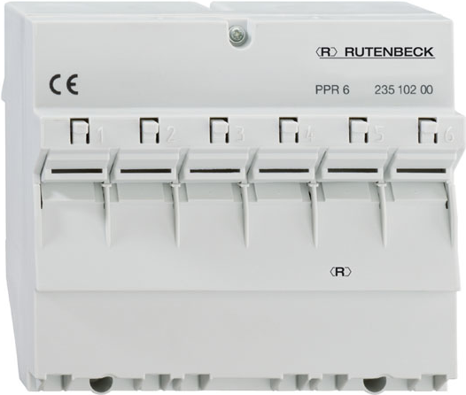 RUTENBECK Patchpanel f�r REG-Montage, 6 PPR-6 5-Ports, Cat.6/ClassE, geeignet f�r 2381 PPR-6 (23810200) von Rutenbeck