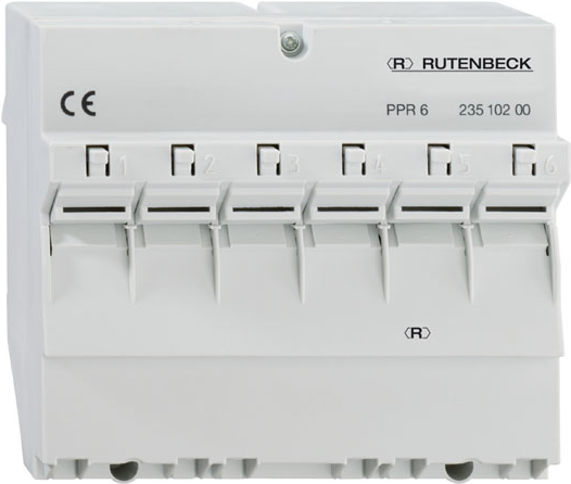 RUTENBECK Patchpanel für REG-Montage, 6 PPR-6 5-Ports, Cat.6/ClassE, geeignet für 2381 PPR-6 (23810200) von Rutenbeck