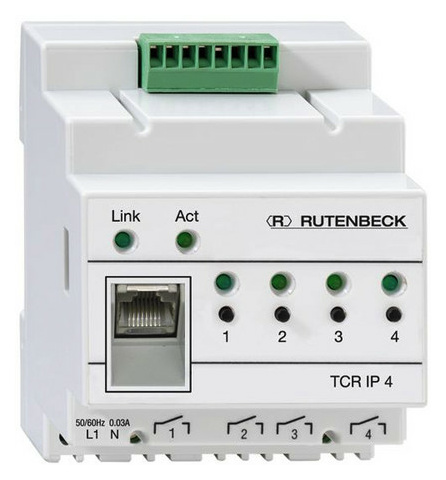 Rutenbeck 700802610 TCR IP 4 REG-Gehäuset lichtgr von Rutenbeck