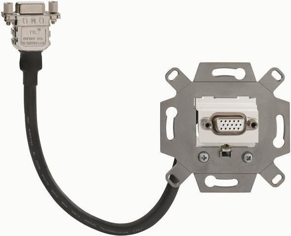 Rutenbeck KM-VGA KP Up 0 rw - VGA-Anschlussdose - VGA - einfach - Pure White, RAL 9010 (17010555) von Rutenbeck