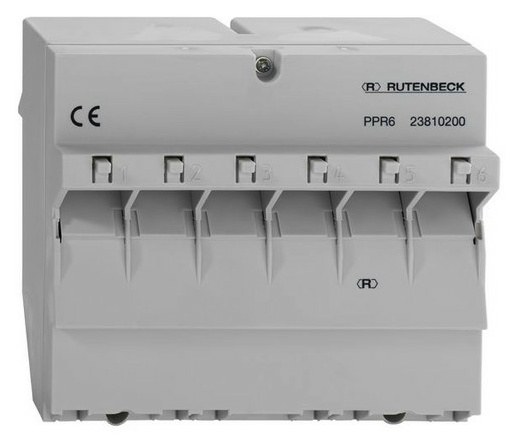 Rutenbeck PPR 6 Patchpanel REG 6xRJ45 Cat.6 von Rutenbeck