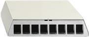Wilhelm Rutenbeck Rutenbeck PP-UM A-8 Ap rw - Patchpanel (Blindblech) - Oberfläche montierbar, geeignet für Wandmontage, Desktop, DIN schienenmontierbar - Pure White, RAL 9010 - 8 Ports (23911108) von Rutenbeck