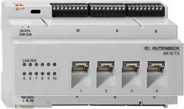 Rutenbeck SR 10TX GB - Switch - 10 x 10/100/1000 - an DIN-Schiene montierbar (23510505) von Rutenbeck