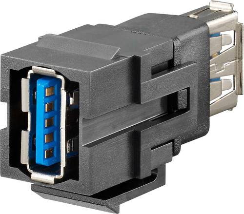 Rutenbeck USB-Keystone A 3.0 Adapter, Doppelkupplung KMK-USB 3.0 rw 17010650 Inhalt: 1St. von Rutenbeck
