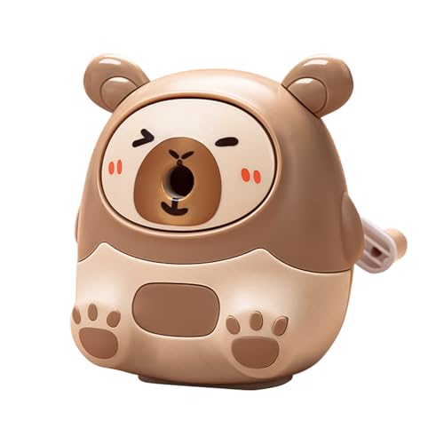 Ruwshuuk Bleistiftspitzer für Kinder, Bleistiftschärfer Handheld,Handbuch Bleistiftspitzer für die Heimschule - Handbuch niedlicher Cartoon Capybara-geformtes Spinner-Werkzeug für Kinder Mädchen Ruwshuuk Bleistiftspitzer für Kinder, Bleistiftschärfer Handheld,Handbuch Bleistiftspitzer für die Heimschule - Handbuch niedlicher Cartoon Capybara-geformtes Spinner-Werkzeug für Kinder Mädchen von Ruwshuuk
