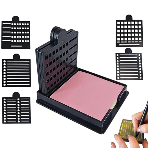 Ruwshuuk Sticky Note Halter für Schreibtisch, poste It Holder - Sticky Note Vorlagenhalter,wiederverwendbares tragbares Schreibtisch Organizer mit 5 Vorlagen für Papiernotizen Bindemittel Lehrer Ruwshuuk Sticky Note Halter für Schreibtisch, poste It Holder - Sticky Note Vorlagenhalter,wiederverwendbares tragbares Schreibtisch Organizer mit 5 Vorlagen für Papiernotizen Bindemittel Lehrer von Ruwshuuk