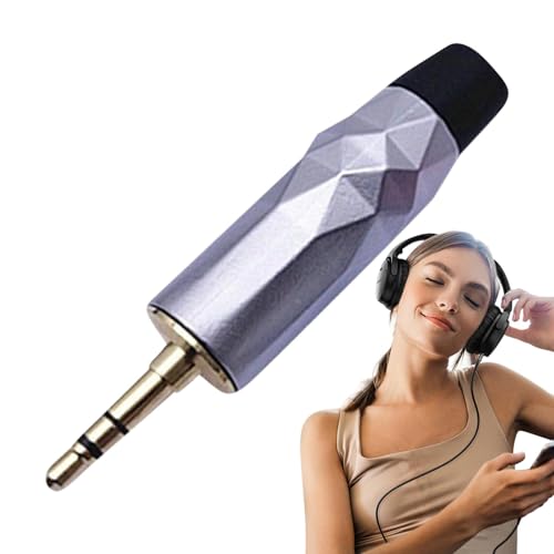 Ruyeiig Audio-Klinkenadapter, Audio-Mikrofon-Anschluss | 3,5 mm vergoldeter Steckverbinder Audiokabelanschluss | Stereo-Audiostecker aus Zinklegierung, Doppelkanal-Mikrofonanschluss für Lautsprecher Ruyeiig Audio-Klinkenadapter, Audio-Mikrofon-Anschluss | 3,5 mm vergoldeter Steckverbinder Audiokabelanschluss | Stereo-Audiostecker aus Zinklegierung, Doppelkanal-Mikrofonanschluss für Lautsprecher von Ruyeiig