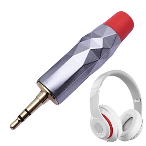 Ruyeiig Audio-Mikrofon-Anschluss, Stereo-Audio-Stecker | Vergoldeter 3,5-mm-Kabelstecker Audio-Stecker | Stereo-Mikrofonanschluss, Doppelkanal-Audiostecker aus Zinklegierung für Telefon Ruyeiig Audio-Mikrofon-Anschluss, Stereo-Audio-Stecker | Vergoldeter 3,5-mm-Kabelstecker Audio-Stecker | Stereo-Mikrofonanschluss, Doppelkanal-Audiostecker aus Zinklegierung für Telefon von Ruyeiig
