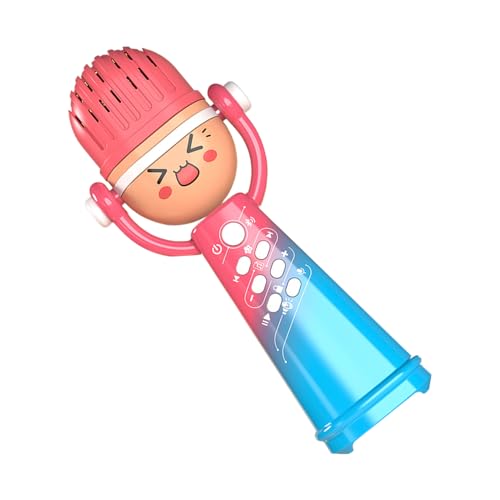Ruyeiig Kinder Mikrofone zum Singen, Kleinkindmikrofon, Tragbarer Gesangslautsprecher mit Licht, Frühkindliche Entwicklungsaktivität, Bildungsrätselspiel für Innenräume im Freien im Freien von Ruyeiig