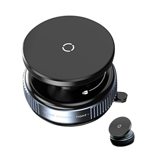 Ruyeiig Saugnapf Magnet Handyhalterung,Magnet-Handyhalter Mit Vakuum-Saugbasis | Stabiler Sockel Handyhalterung Mit Starkem Halt Für Alle Smartphones & Fahrzeugtypen von Ruyeiig