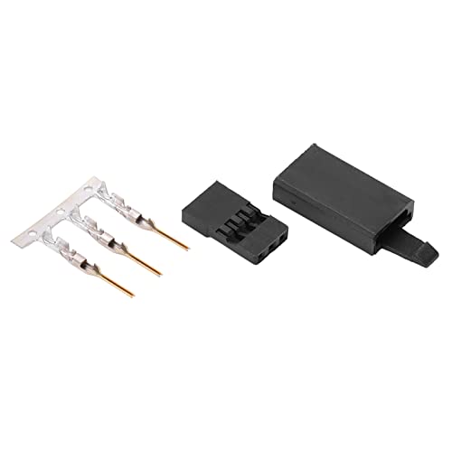 RvSky 100-teiliges RC-Servo-Stecker-Set Mit 3-poligem Gehäuse, JST-Steckerleiste 11.041 Für Modellflugzeuge – Inklusive Haken Für Einfache Installation von RvSky