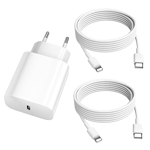 [MFi Certified] Schnellladegerät und Ladekabel 20W für iPhone 14/14 Plus/14 Pro/14 ProMax/13/12/11/SE/X/XR/8/7,USBC Ladegerät Power Adapter Netzteil Stecker Ladestecker Netzstecker Schnellladekabel 2M von Rvntop