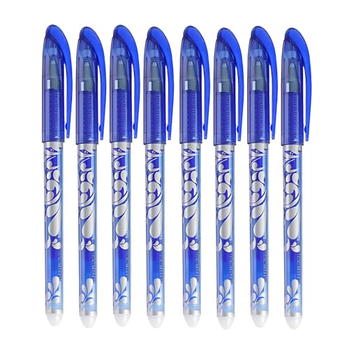 Rwoythk 8 Stück Radierbarer Kugelschreiber Blau, 20 Stifte Minen 0.5mm, Nachfüllbarer Radiergummi Stift, Gelschreiber Radierbar für Schulsachen und Bürobedarf Rwoythk 8 Stück Radierbarer Kugelschreiber Blau, 20 Stifte Minen 0.5mm, Nachfüllbarer Radiergummi Stift, Gelschreiber Radierbar für Schulsachen und Bürobedarf von Rwoythk