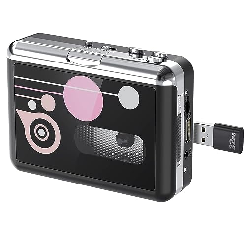 Kassettenspieler Standalone Portable Digital USB Audio Musik/Kassette zu MP3 Konverter mit OTG Speichern in USB Flash Drive/Kein PC erforderlich von Rybozen