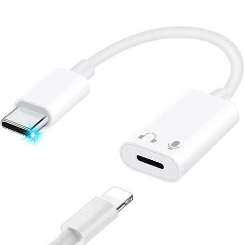 Rydkas USB C Audio Adapter Lightning Adapter Kopfhörer Adapter von USB C Anschluss für iPhone 15 iPad Pro Air MacBook Galaxy S23 S22 und andere Typ-C Geräte Rydkas USB C Audio Adapter Lightning Adapter Kopfhörer Adapter von USB C Anschluss für iPhone 15 iPad Pro Air MacBook Galaxy S23 S22 und andere Typ-C Geräte von Rydkas