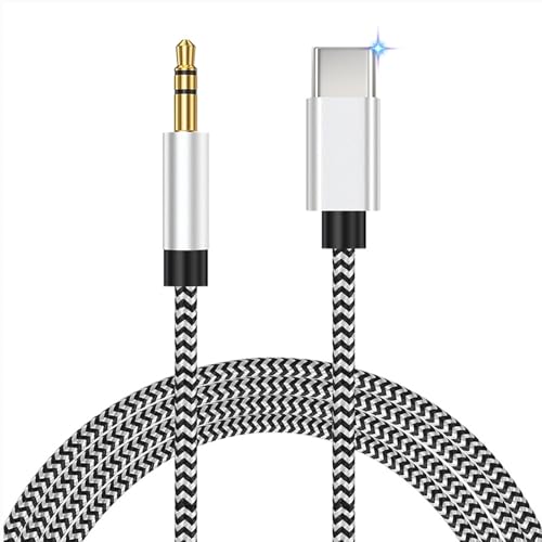 Rydkas USB C Aux-Kabel für iPhone USB C auf 3,5 mm Aux Jack 1 m Audio von USB Typ C auf 3,5 mm Klinke, Stereo-Nylonkabel für Kopfhörer Dongle Kabel kompatibel mit iPhone 16/15 Galaxy S25 S24 S23 S22 Rydkas USB C Aux-Kabel für iPhone USB C auf 3,5 mm Aux Jack 1 m Audio von USB Typ C auf 3,5 mm Klinke, Stereo-Nylonkabel für Kopfhörer Dongle Kabel kompatibel mit iPhone 16/15 Galaxy S25 S24 S23 S22 von Rydkas