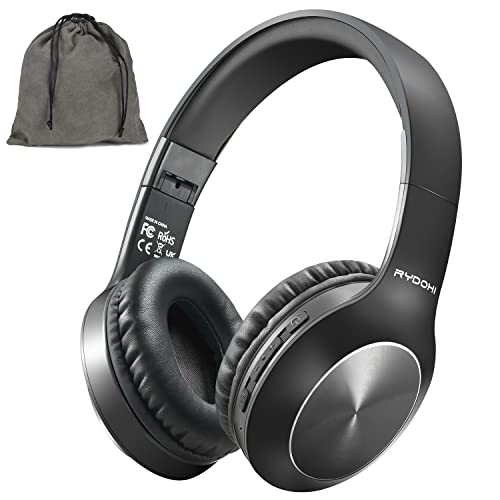 Rydohi Bluetooth Kopfhörer Over Ear, 68 Stunden Wiedergabezeit und 3 EQ Modi, kabellose Kopfhörer mit Mikrofon/Deep Bass, HiFi Stereo Headset für PC Home Travel Office von Rydohi