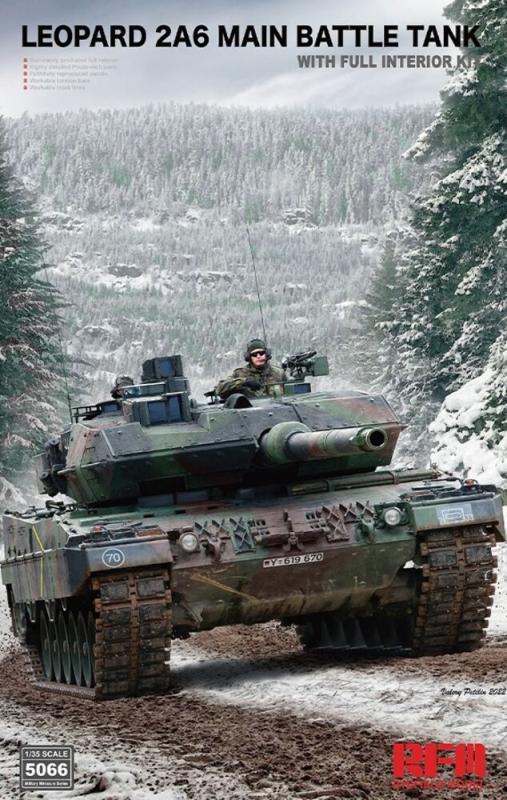 Leopard 2A6 Main Battle Tank with full Interior Leopard 2A6 Main Battle Tank with full Interior von Rye Field Model