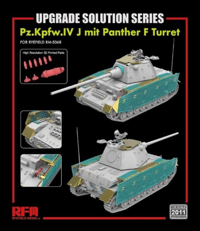 Upgrade Set - Pz.Kpfw.IV J mit Panther F Turret Upgrade Set - Pz.Kpfw.IV J mit Panther F Turret von Rye Field Model
