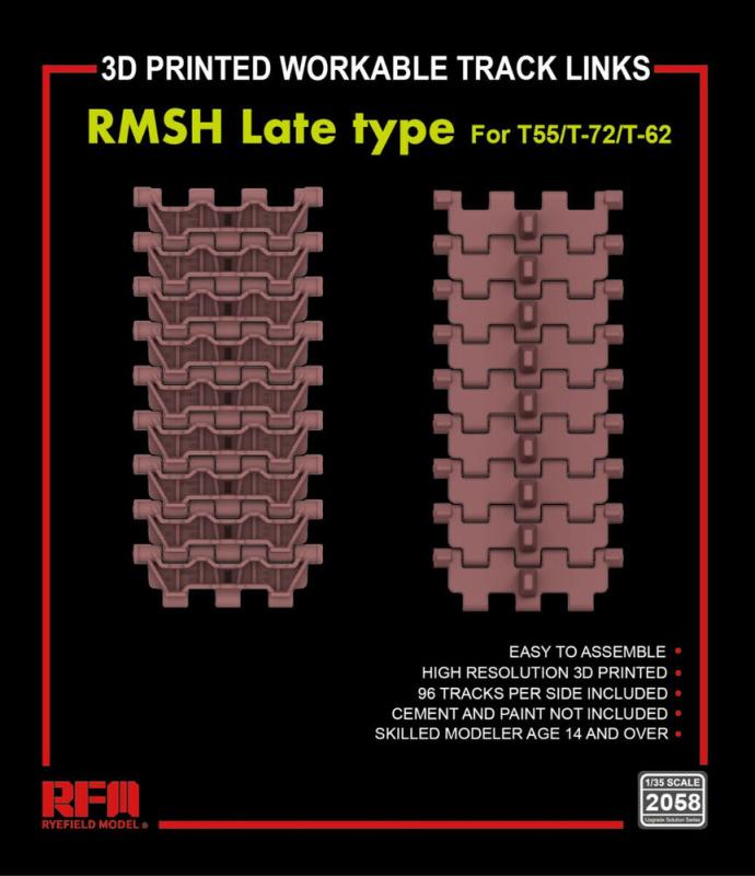 Workable Track Links RMSH Late Type - T-55/72/62 Workable Track Links RMSH Late Type - T-55/72/62 von Rye Field Model