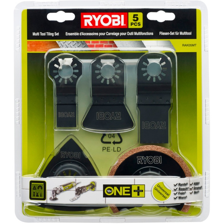 Fliesen-Set RAK05MT, 5-teilig, für Multitool, Sägeblatt-Satz von Ryobi