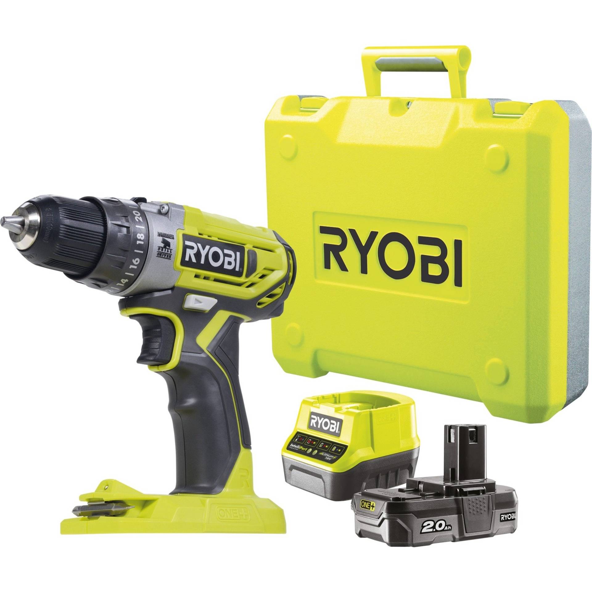 ONE+ Akku-Schlagbohrschrauber R18PD2-120B, 18Volt von Ryobi