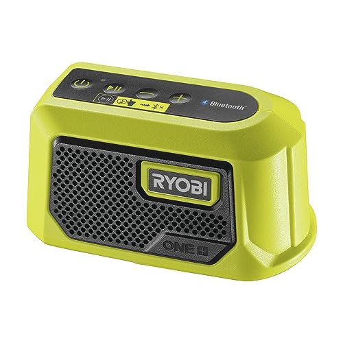 RYOBI 18 V ONE+ Akku-Bluetooth Box Mini RBTM18-0 (Ausgangsleistung 5 Watt, Lautsprecher Durchmesser 44 mm, ohne Akku und Ladegerät) von Ryobi