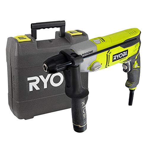 Ryobi 1010 W 2-Gang Schlagbohrmaschine RPD1010-K (Bohrmaschine mit LED-Beleuchtung, GripZone+, Metallgetriebegehäuse) 5133002058 von Ryobi