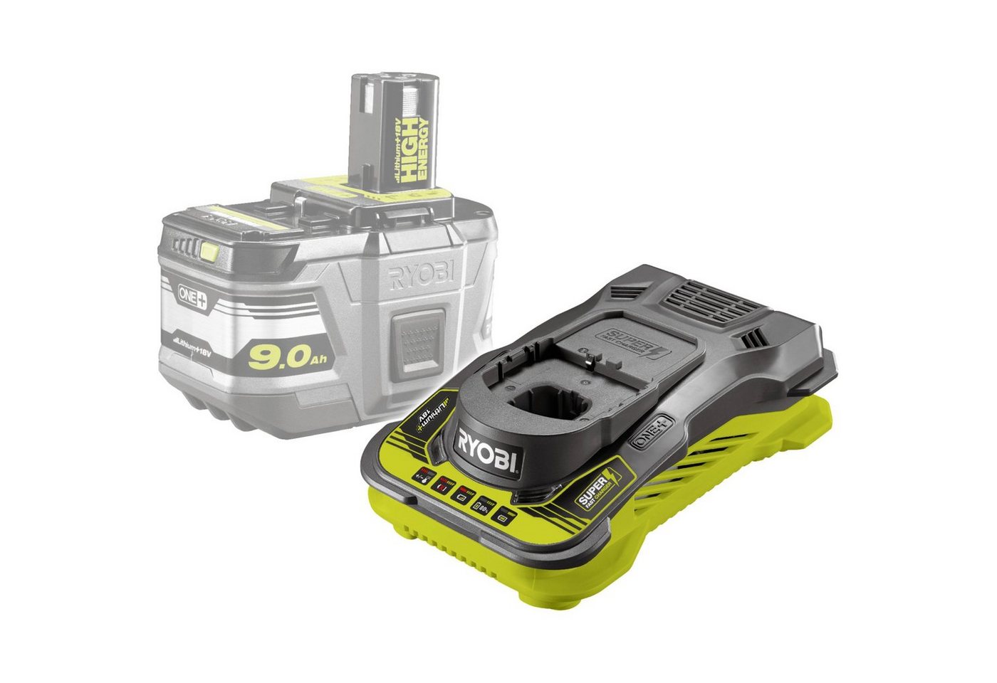 Ryobi Ryobi 18 V ONE+ Akku-Schnellladegerät RC18150, Netzteil Ryobi Ryobi 18 V ONE+ Akku-Schnellladegerät RC18150, Netzteil von Ryobi