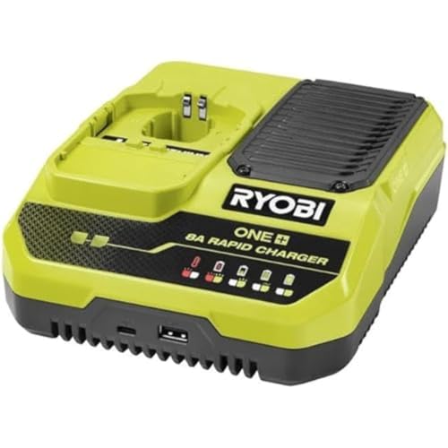 Ryobi - Schnellladegerät Lithium 18 V 8,0 A – Aufladen 1 Akku 8,0 Ah in 1 h – RC18180 von Ryobi