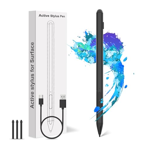 Surface Pen Surface Pro 7/8/9/10/11 Stift für Microsoft - Surface Go 3/Go 2/Go Pen Compatible with Laptop/Book/Studio Series, with Palm Rejection and Rechargeable, 4096 Pressure Sensitivity Touch Pen Surface Pen Surface Pro 7/8/9/10/11 Stift für Microsoft - Surface Go 3/Go 2/Go Pen Compatible with Laptop/Book/Studio Series, with Palm Rejection and Rechargeable, 4096 Pressure Sensitivity Touch Pen von Rytaki Pro