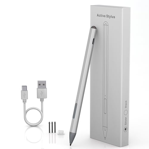 Surface Pen für Microsoft Surface Pro 11/10/9/8/7/6/5/4/3/X/Surface 3, Surface Go, Surface Laptop/Studio/Book Surface Stift mit Palm Rejection und USB C Aufladung, 4096 Druckstufe - Surface Zubehör Surface Pen für Microsoft Surface Pro 11/10/9/8/7/6/5/4/3/X/Surface 3, Surface Go, Surface Laptop/Studio/Book Surface Stift mit Palm Rejection und USB C Aufladung, 4096 Druckstufe - Surface Zubehör von Rytaki Pro