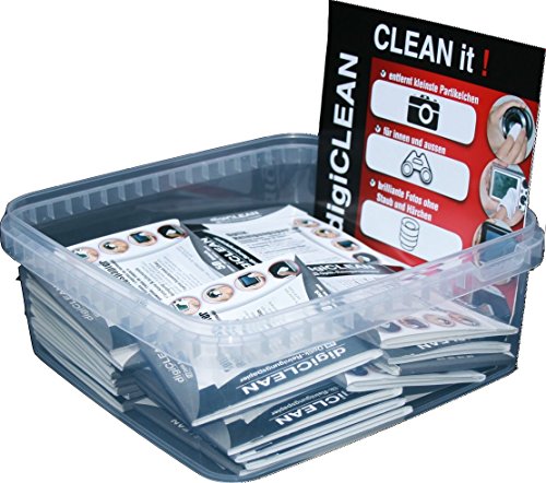 Optikreinigungspapier digiCLEAN im 25er Display ( 25 x digiCLEAN Heft mit je 50 Reinigungspapieren ) von S+M Rehberg