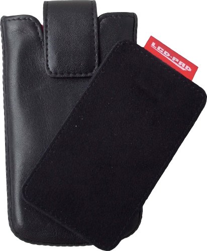 digiETUI Leder phone Samsung - Smartphone Tasche Galaxy S2 / S plus / S Advance / S Duos / S I9000 / S Plus I9001/ Nexus i9250 /S schwarz von antonKUNZE