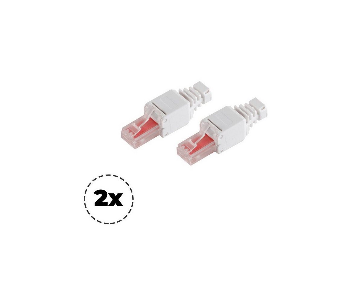 S/CONN maximum connectivity® 2x cat. 6 Tool-less RJ45 Stecker ungeschirmt Netzwerk-Adapter von S/CONN maximum connectivity®