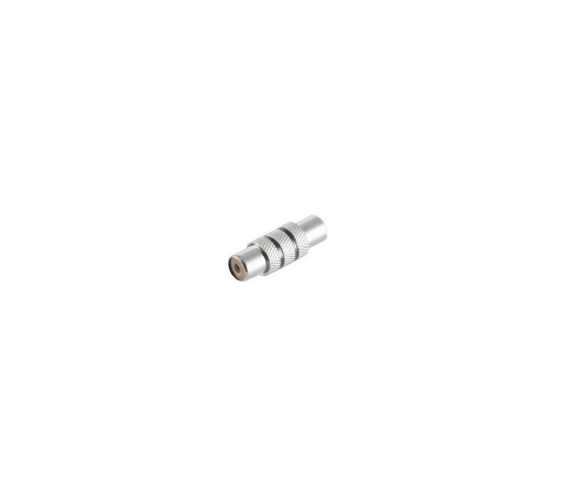 S/CONN maximum connectivity® Adapter, Cinchkupplung auf Cinchkupplung, Metall Audio-Adapter von S/CONN maximum connectivity®