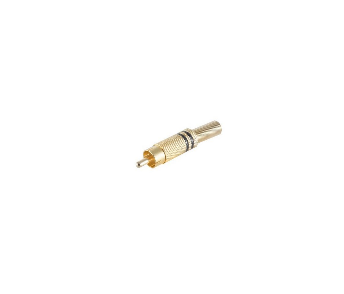 S/CONN maximum connectivity® Cinchstecker Metall vergoldet, 6mm Audio-Adapter von S/CONN maximum connectivity®