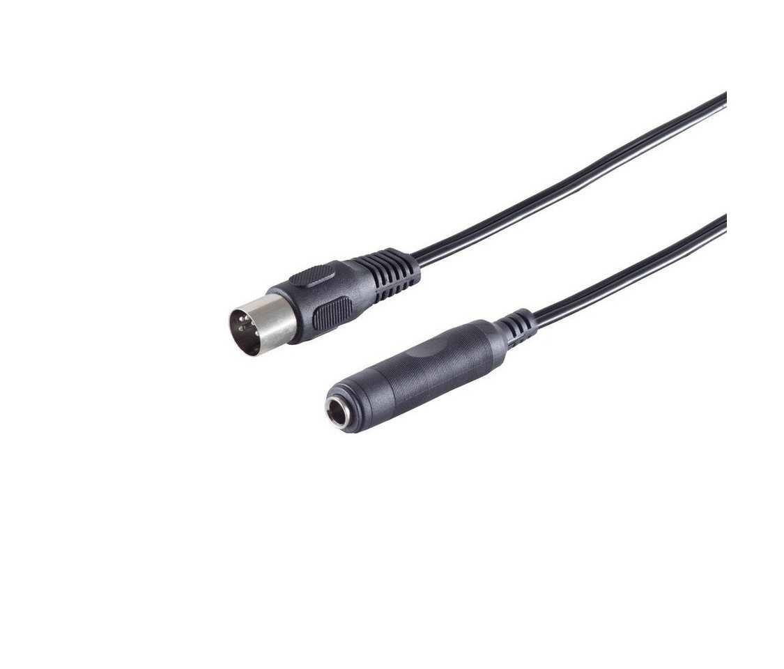 S/CONN maximum connectivity® Diodenstecker 5-pol./ Klinkenbuchse 6,3mm, 0,2m Audio-Kabel, (20,00 cm) von S/CONN maximum connectivity®