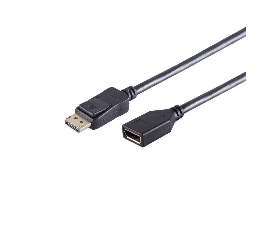 S/CONN maximum connectivity® DisplayPort 1.2 Verlängerungskabel, 4K Video-Kabel, (200 cm) von S/CONN maximum connectivity®