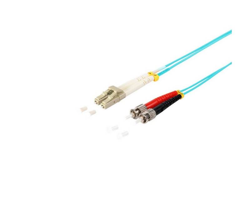 S/CONN maximum connectivity® Duplex Patchkabel LC/ST 50/125µ, OM3 Glasfaserkabel, (200 cm) von S/CONN maximum connectivity®