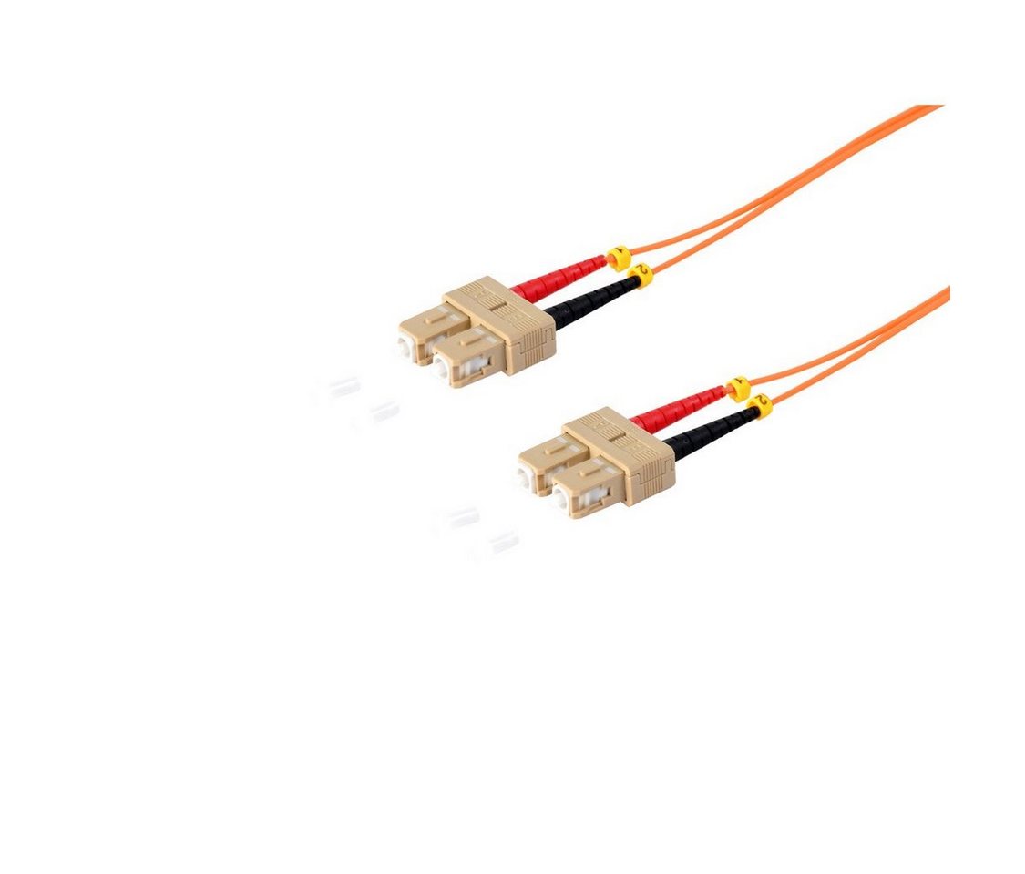 S/CONN maximum connectivity® Duplex Patchkabel SC/SC 50/125µ, OM2 Glasfaserkabel, (1000 cm) von S/CONN maximum connectivity®