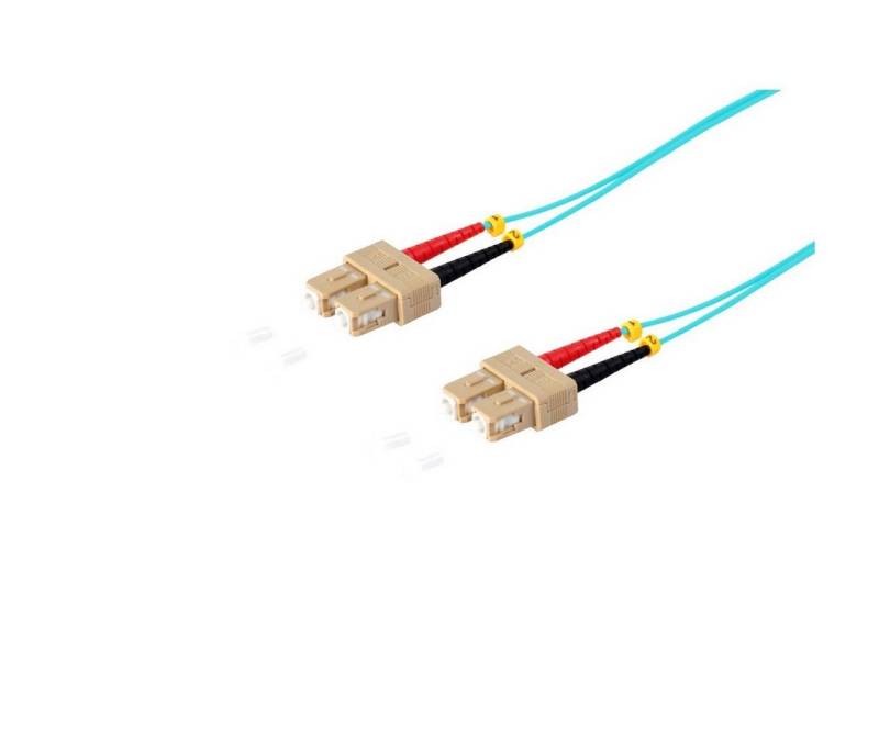 S/CONN maximum connectivity® Duplex Patchkabel SC/SC 50/125µ, OM3 Glasfaserkabel, (200 cm) von S/CONN maximum connectivity®
