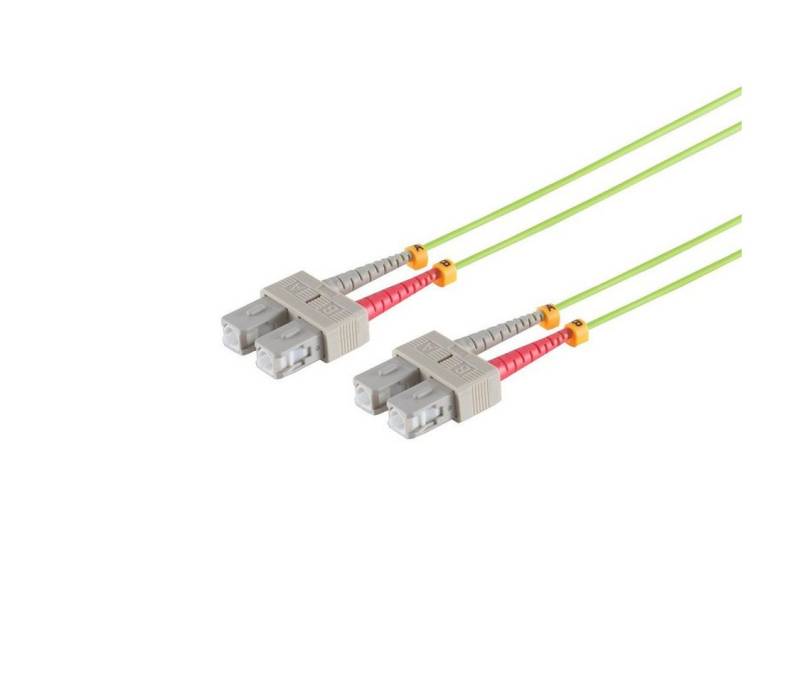 S/CONN maximum connectivity® Duplex Patchkabel SC/SC 50/125µ, OM5 Glasfaserkabel, (1500 cm) von S/CONN maximum connectivity®