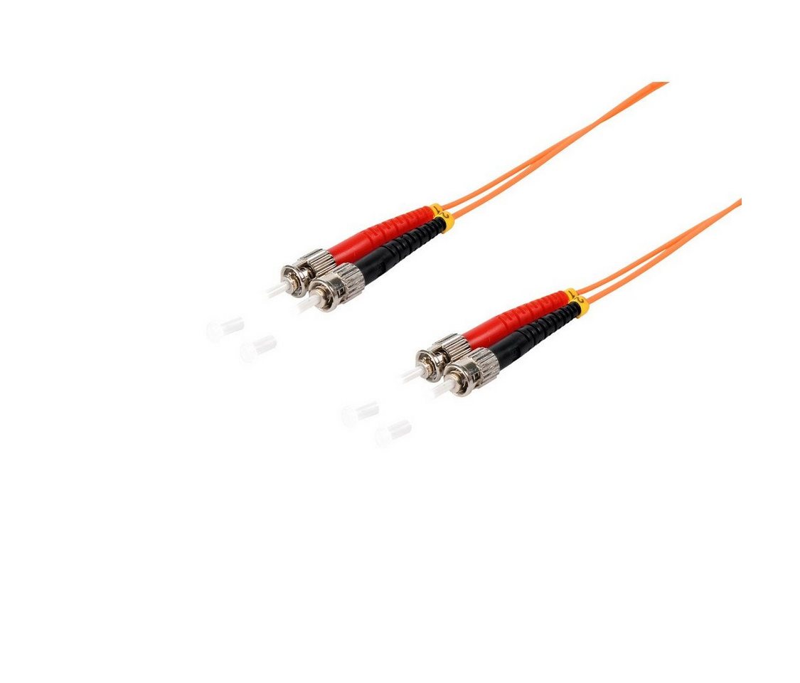 S/CONN maximum connectivity® Duplex Patchkabel ST/ST 50/125µ, OM2 Glasfaserkabel, (200 cm) von S/CONN maximum connectivity®