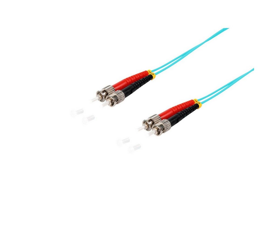 S/CONN maximum connectivity® Duplex Patchkabel ST/ST 50/125µ, OM3 Glasfaserkabel, (200 cm) von S/CONN maximum connectivity®