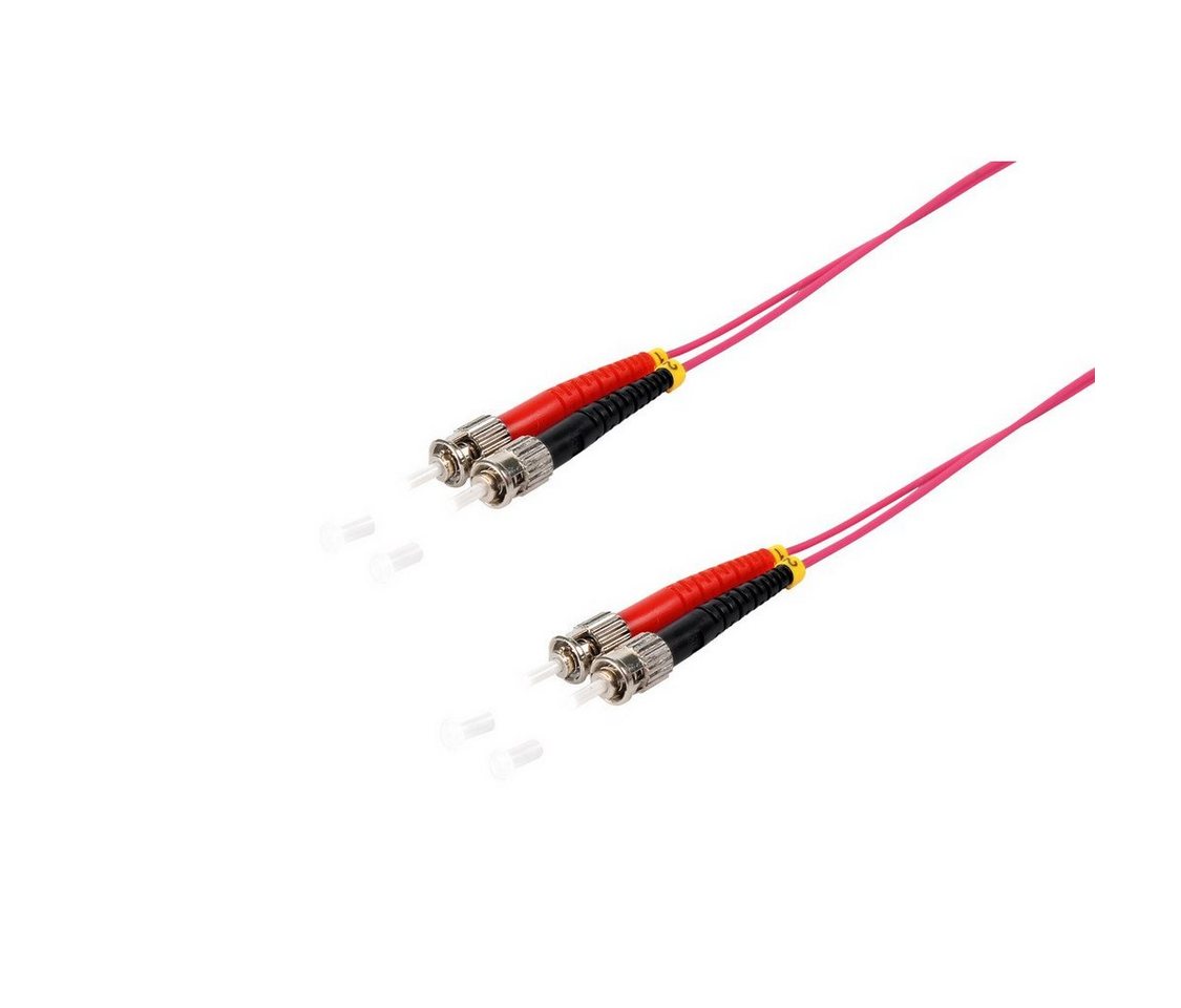 S/CONN maximum connectivity® Duplex Patchkabel ST/ST 50/125µ, OM4 Glasfaserkabel, (1500 cm) von S/CONN maximum connectivity®